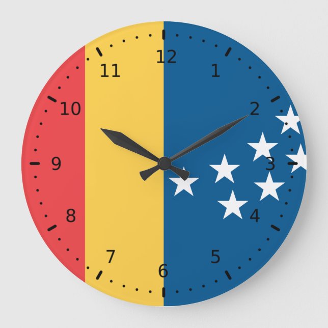 Flag of Durham, North Carolina Acrylic Wall Clock (Front)