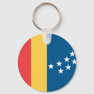 Flag of Durham, North Carolina Key Ring