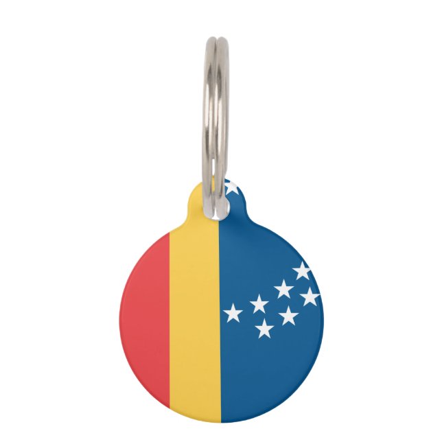 Flag of Durham, North Carolina Pet Tag (Front)