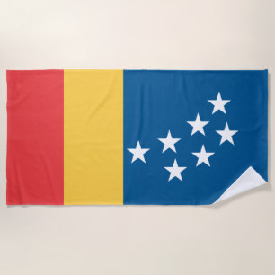 Flag of Durham (North Carolina, USA) Beach Towel
