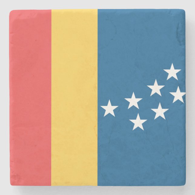 Flag of Durham (North Carolina, USA) Stone Coaster (Front)
