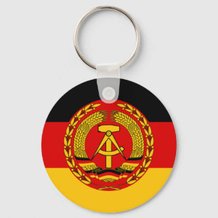 Flag of East Germany - Flagge der DDR (GDR) - NVA Key Ring