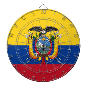 Flag of Ecuador Dartboard