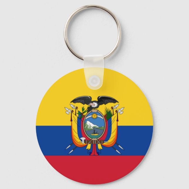Flag of Ecuador Key Ring (Front)