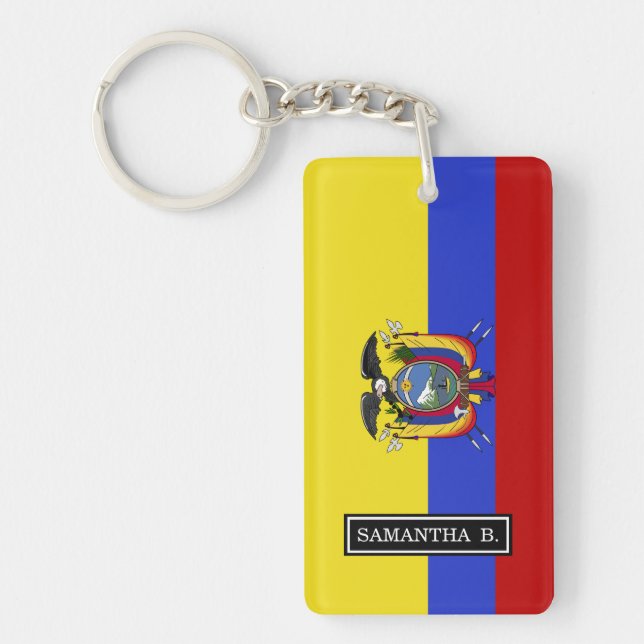 Flag of Ecuador Key Ring (Front)