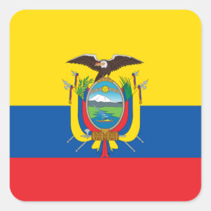 Flag of Ecuador Label