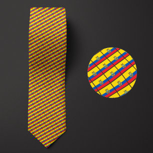 Flag of Ecuador Pattern Tie