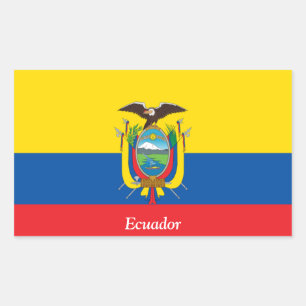 Flag of Ecuador Rectangular Sticker
