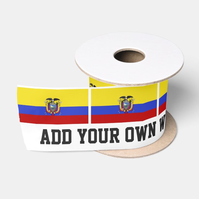 Flag of Ecuador Satin Ribbon (Spool)
