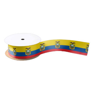 Flag of Ecuador Satin Ribbon