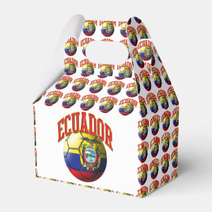 Flag of Ecuador Soccer Ball Favour Box