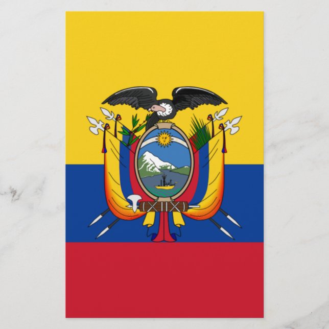 Flag of Ecuador Stationery (Front)