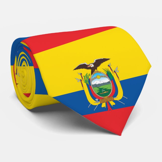 Flag of Ecuador Tie (Rolled)