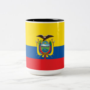 Flag of Ecuador Two-Tone Coffee Mug