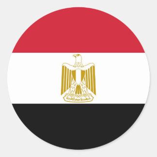 Flag of Egypt Classic Round Sticker