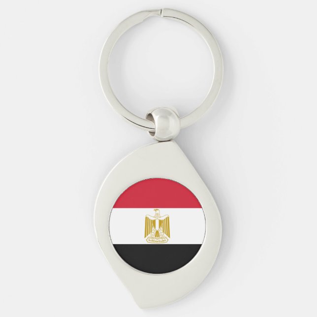 Flag of Egypt Key Ring (Front)