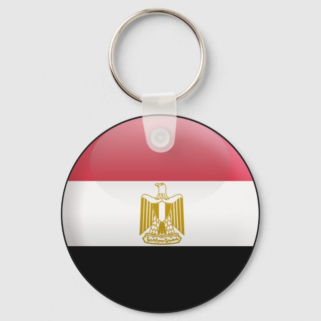 Flag of Egypt Key Ring (Front)