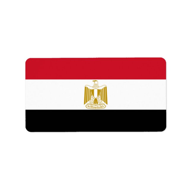 Flag of Egypt Label (Front)