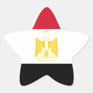Flag of Egypt Star Sticker