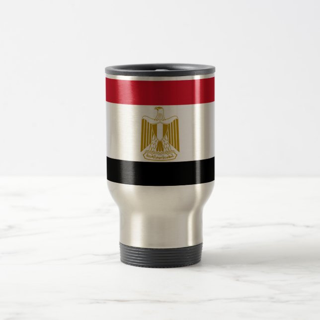 Flag of Egypt Travel/Commuter Mug (Center)