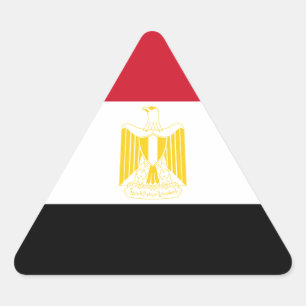 Flag of Egypt Triangle Sticker