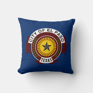 Flag of El Paso (Texas City) Cushion