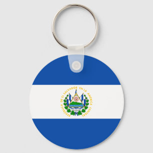 Flag of El Salvador Key Ring