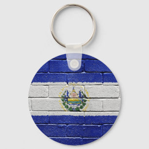 Flag of El Salvador Key Ring