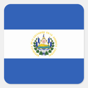 Flag of El Salvador Label