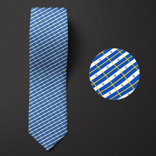Flag of El Salvador Pattern Tie