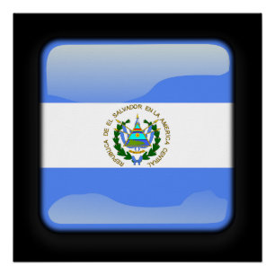Flag of El Salvador Poster