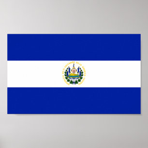 Flag of El Salvador Poster