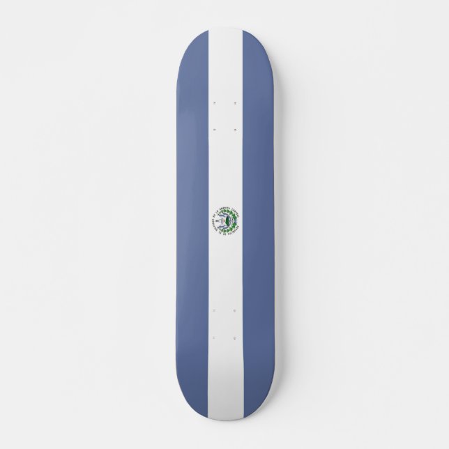 Flag of El Salvador Skateboard (Front)