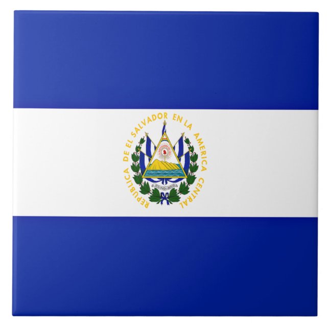Flag of El Salvador Tile (Front)