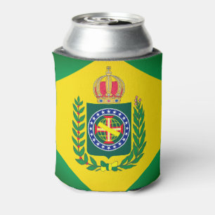 Flag of Empire of Brazil Can Cooler