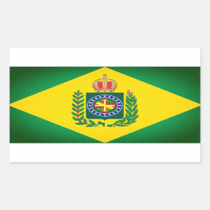 Flag of Empire of Brazil Rectangular Sticker