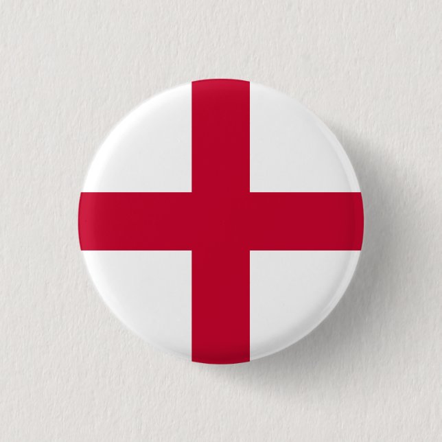 Flag of England 3 Cm Round Badge (Front)