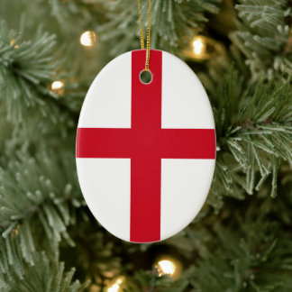 Flag of England Ceramic Tree Decoration