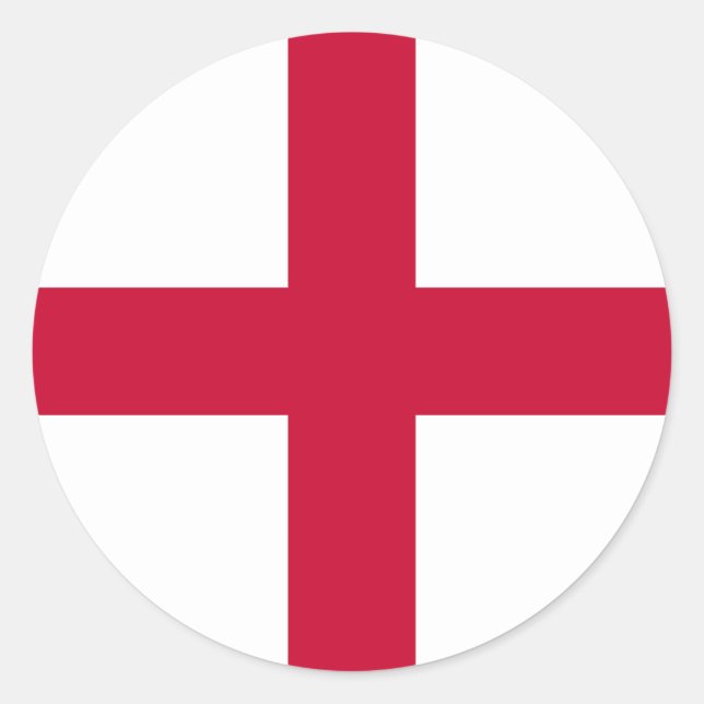 Flag of England Classic Round Sticker (Front)