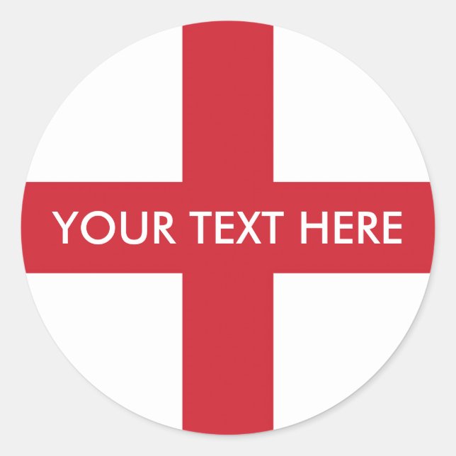 Flag of England Classic Round Sticker (Front)