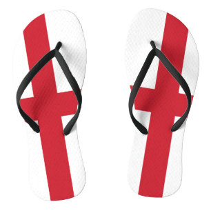 Flag of England Flip Flops