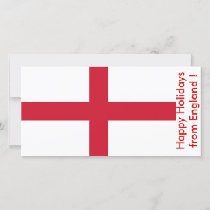 Flag of England, Happy Holidays from U.K. Holiday Card