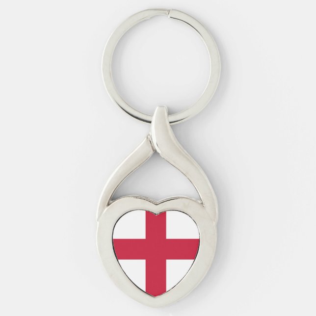 Flag of England Key Ring (Front)
