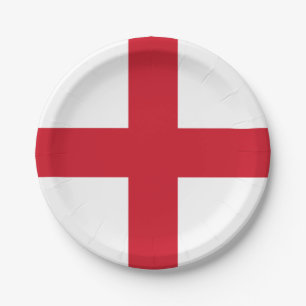 Flag of England Paper Plates