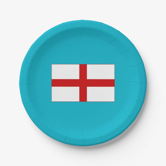 Flag of England Paper Plates (Front)