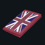 Flag of England Photo Wallet<br><div class="desc">This flag of ENGLAND is designed with images of Gemstones. The blue back ground are Emerald cut blue Sapphires. The Red stripes are Emerald cut Rubies.</div>