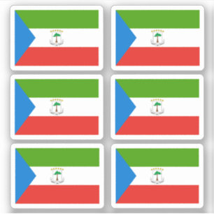 Flag of Equatorial Guinea - a collection Sticker