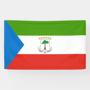 Flag of Equatorial Guinea (Africa) Banner