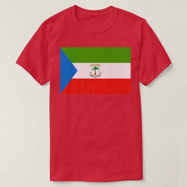 Flag of Equatorial Guinea  T-Shirt (Design Front)