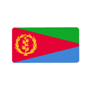 Flag of Eritrea Labels